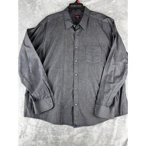 Untuckit Shirt‎ Mens 3XL Gray Long Sleeve Casual Button Up
